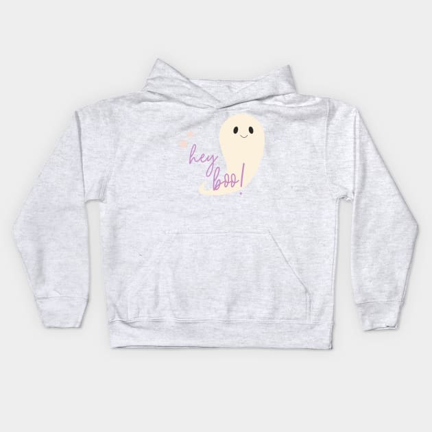 Hey Boo 2 Kids Hoodie by littlemoondance